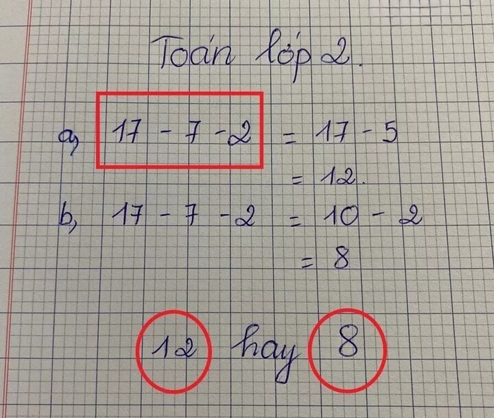 Un problème de mathématiques de deuxième année « incroyablement facile » a provoqué de manière inattendue une controverse parmi les internautes.