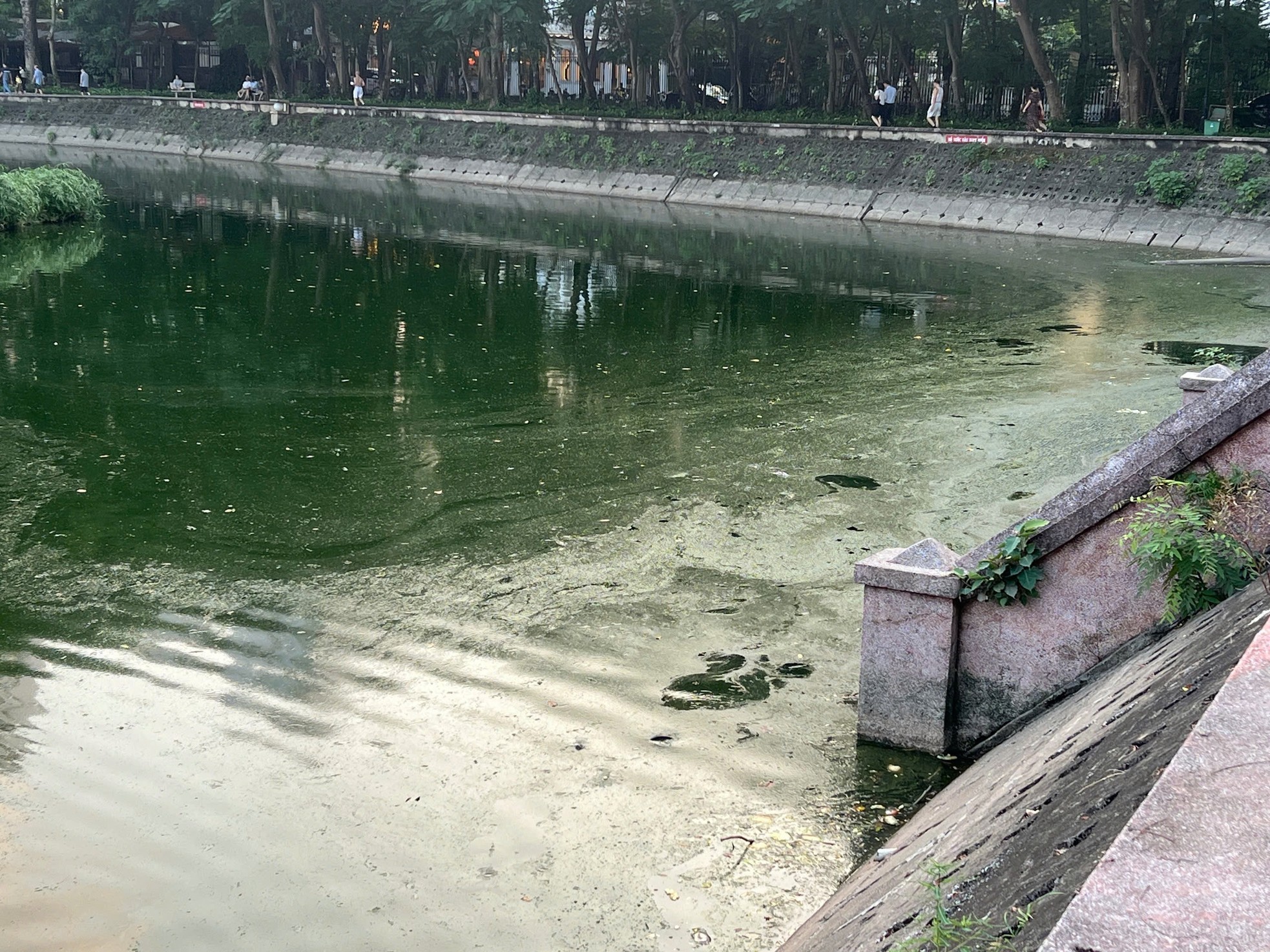 Dilapidated and degraded scenes at two large parks in Hanoi photo 21