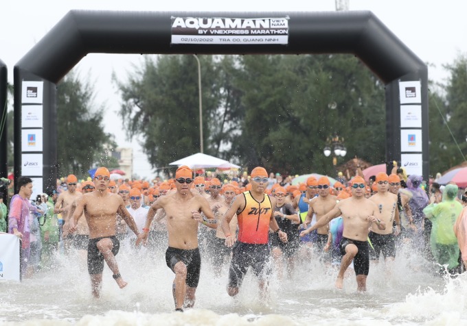 Athletes participating in Aquaman Vietnam season 1. Photo: AV