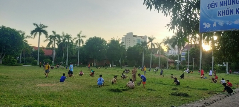 Children in the Village work together to build and preserve a green, clean and beautiful environment.