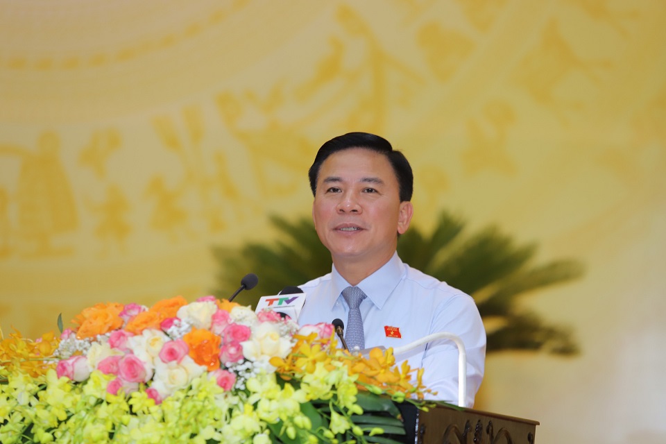 Le secrétaire provincial du Parti et président du Conseil populaire provincial, Do Trong Hung, a prononcé un discours de clôture lors de la réunion.