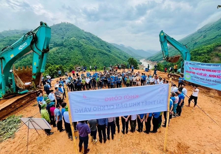 Lào Cai: PetroVietnam khởi công tái thiết toàn bộ khu dân cư thôn Kho Vàng