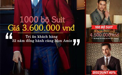 Mon Amie Veston ra mắt "1000 bộ Suit 3.600.000 VNĐ - tri ân khách hàng 32 năm đồng hành" | Phụ nữ