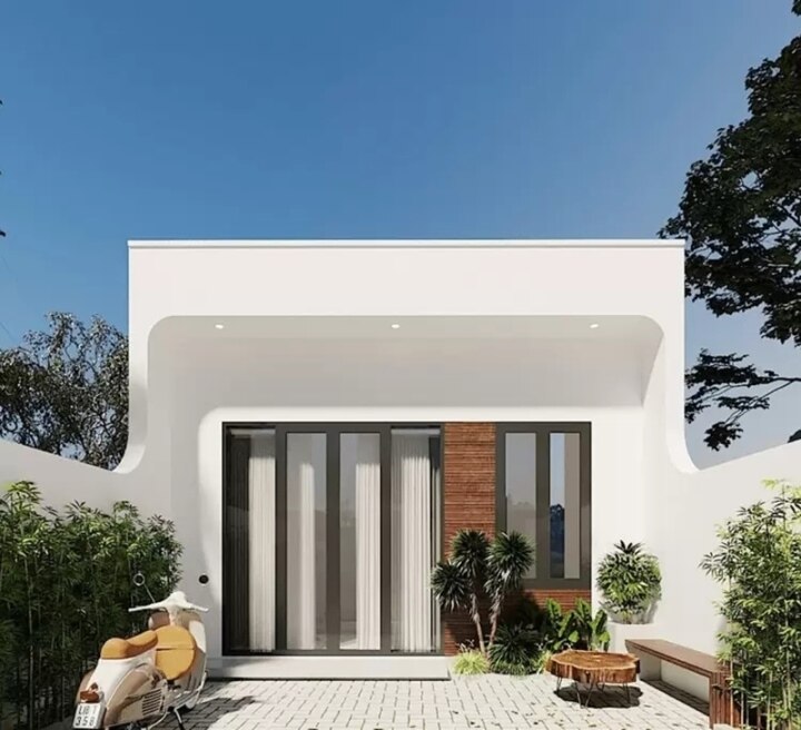 Admire the eye-catching flat roof level 4 house models - 7