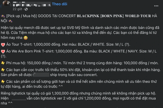 Đồ lưu niệm Blackpink ở sân vận động Mỹ Đình có giá hơn 1 triệu đồng - 5