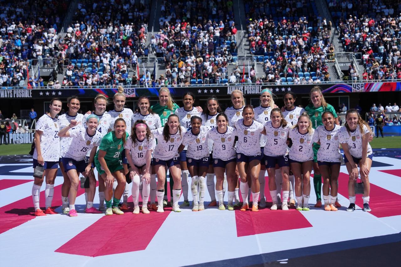 미국 여자 대표팀은 현재 월드컵 챔피언입니다. 사진: USWNT