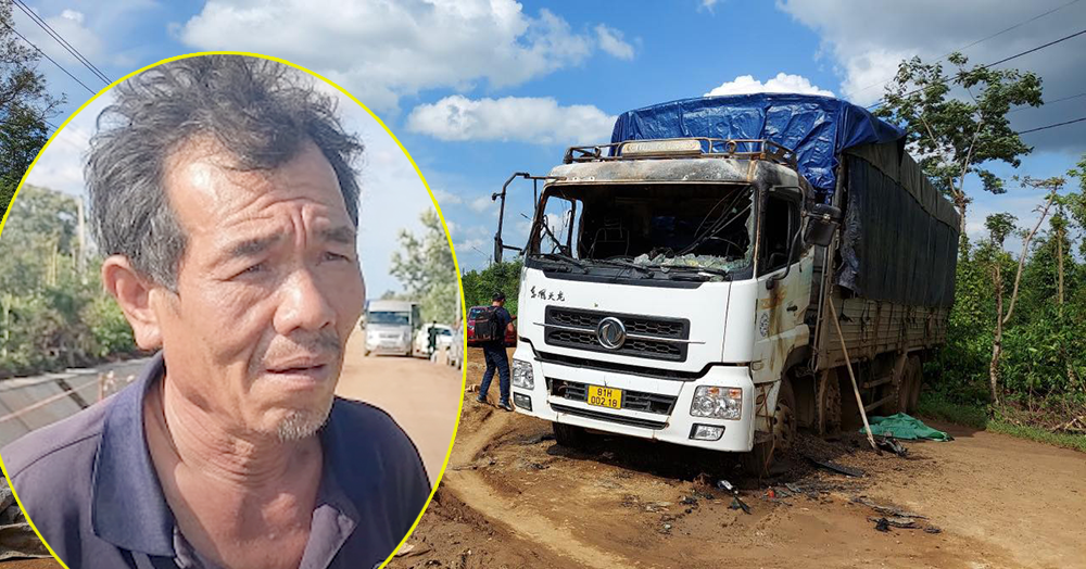 Un chauffeur de camion raconte comment il a échappé à deux reprises à la mort d'un groupe dangereux à Dak Lak