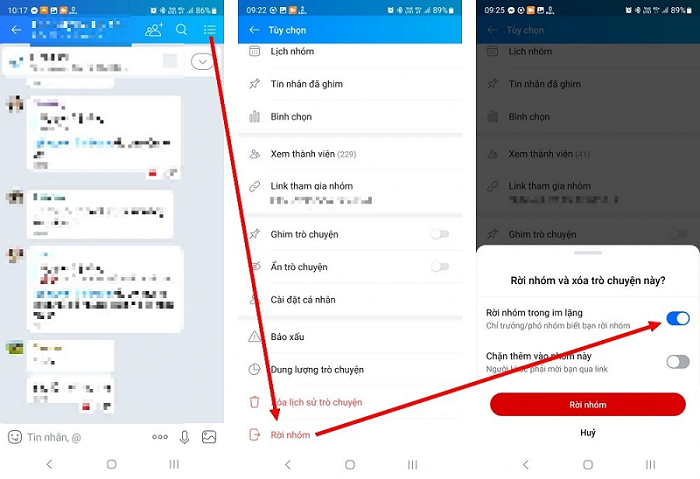 Hướng dẫn cách rời nhóm chat Zalo âm thầm mà không ai biết