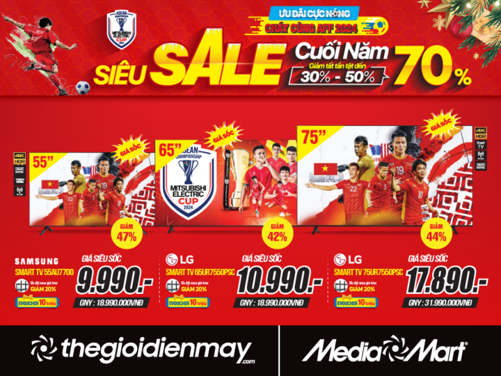 MediaMart 'Siêu sale cuối năm' - giảm đến 70% hàng nghìn sản phẩm - 2