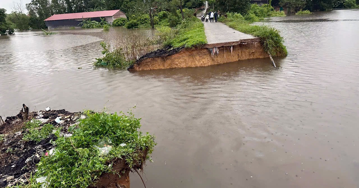 Les informations sur la rupture de la digue dans le district de Soc Son sont incorrectes.