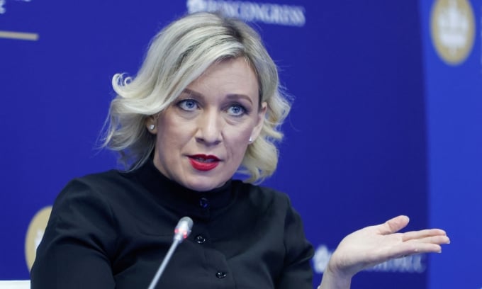 Người phát ngôn Bộ Ngoại giao Nga Maria Zakharova tại St. Petersburg hồi tháng 6/2022. Ảnh: Reuters