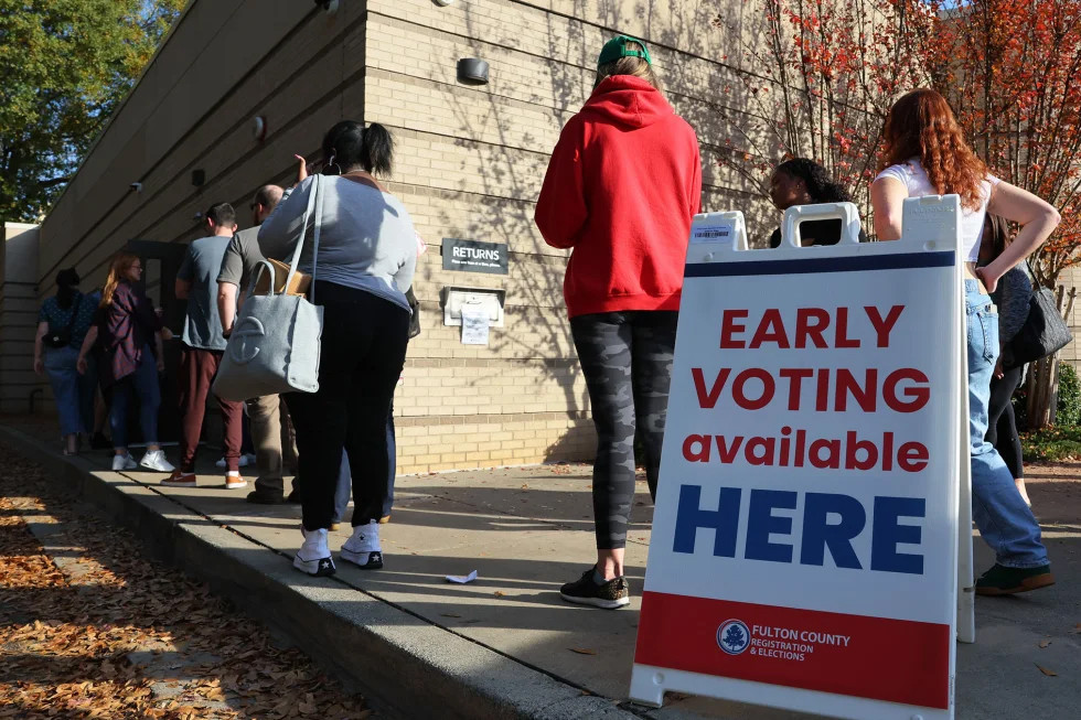 More than 5 million early votes in the US, Georgia state records record on the first day