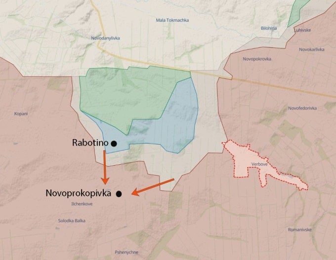 Ubicación del pueblo de Rabotino. Gráficos: RYV