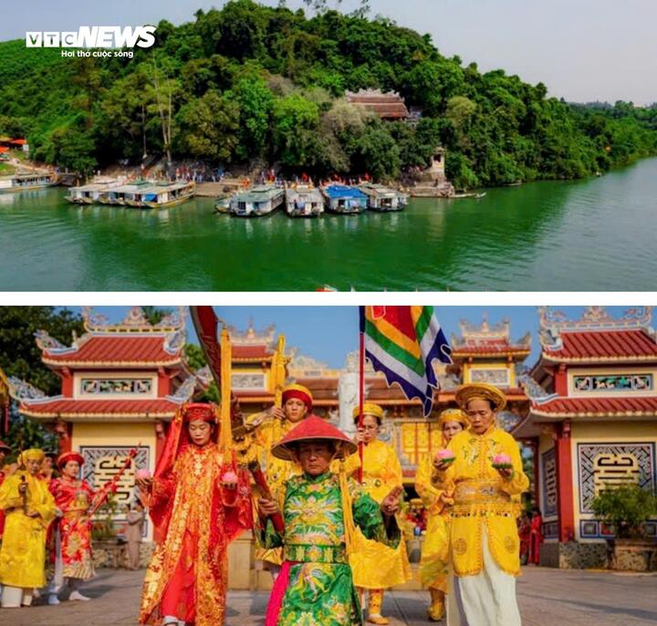 El Festival del Templo Hue Nam es uno de los festivales tradicionales de gran escala que atrae a muchos participantes en Hue. (Foto: Le Hoang)