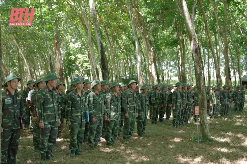 Thọ Xuân hoàn thành diễn tập khu vực phòng thủ năm 2023