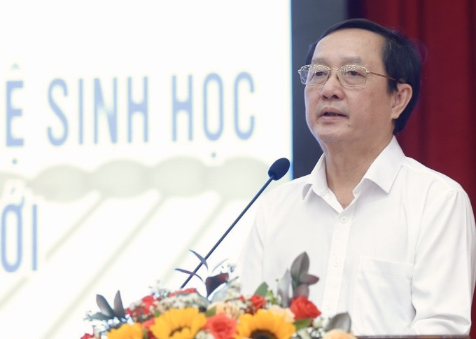 Minister Huynh Thanh Dat spricht auf dem Workshop. Foto: VT