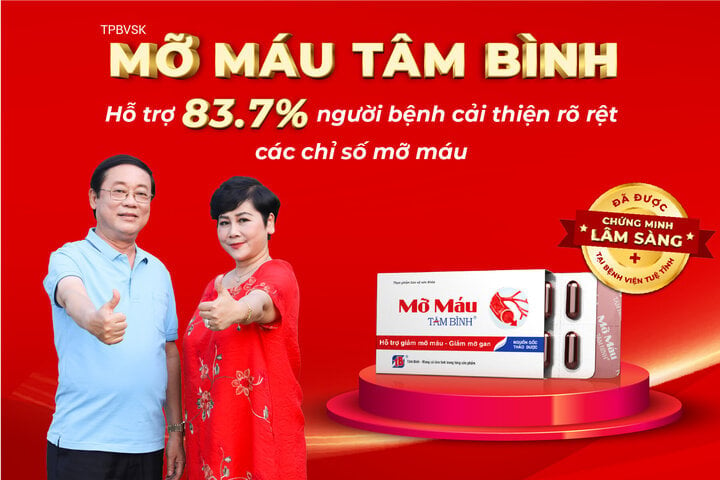 83,7% người mỡ máu cao cải thiện rõ rệt tình trạng khi dùng Mỡ máu Tâm Bình - 3