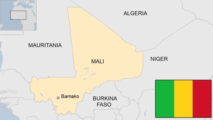 Vị trí Mali và Burkina Faso. Đồ họa: BBC