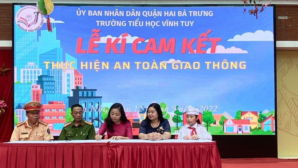 Hà Nội: Triển khai cuộc thi an toàn giao thông trong trường học - Ảnh 1.