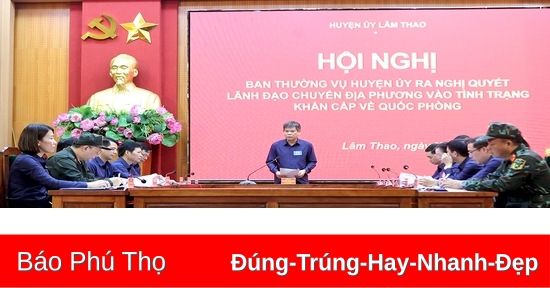 Diễn tập khu vực phòng thủ huyện Lâm Thao năm 2023