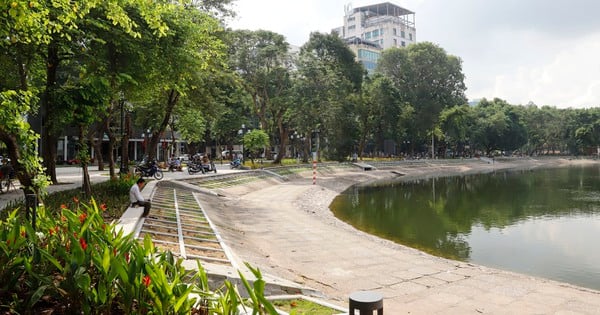 Neues Aussehen des Sees in Hanoi, an dem einst Schwäne lebten, nach einer Investition von fast 90 Milliarden VND