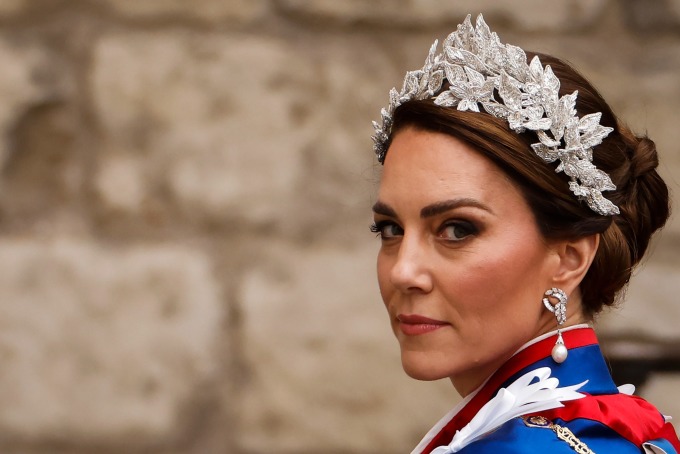 Prinzessin Kate vor der Westminster Abbey am 6. Mai. Foto: AFP