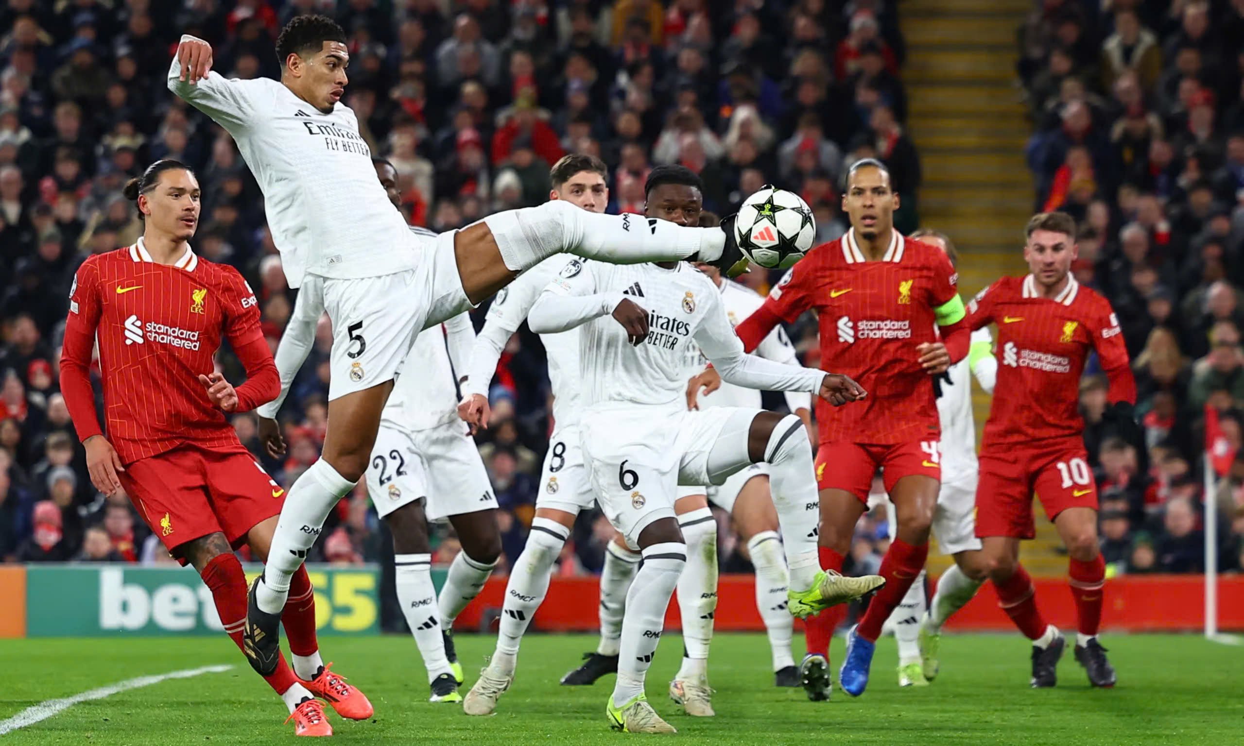 Champions League: Mbappe đá hỏng phạt đền: Real Madrid thua Liverpool- Ảnh 3.