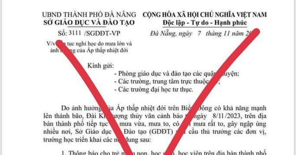 Giả mạo văn bản Sở GD-ĐT cho học sinh nghỉ học hôm nay