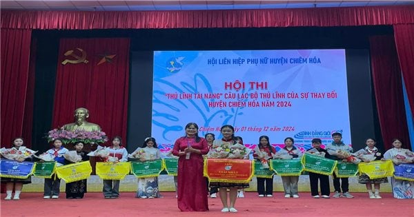 Chiem Hoa (Tuyen Quang): emocionante concurso “Líder talentoso” del Club de Líderes del Cambio 2024