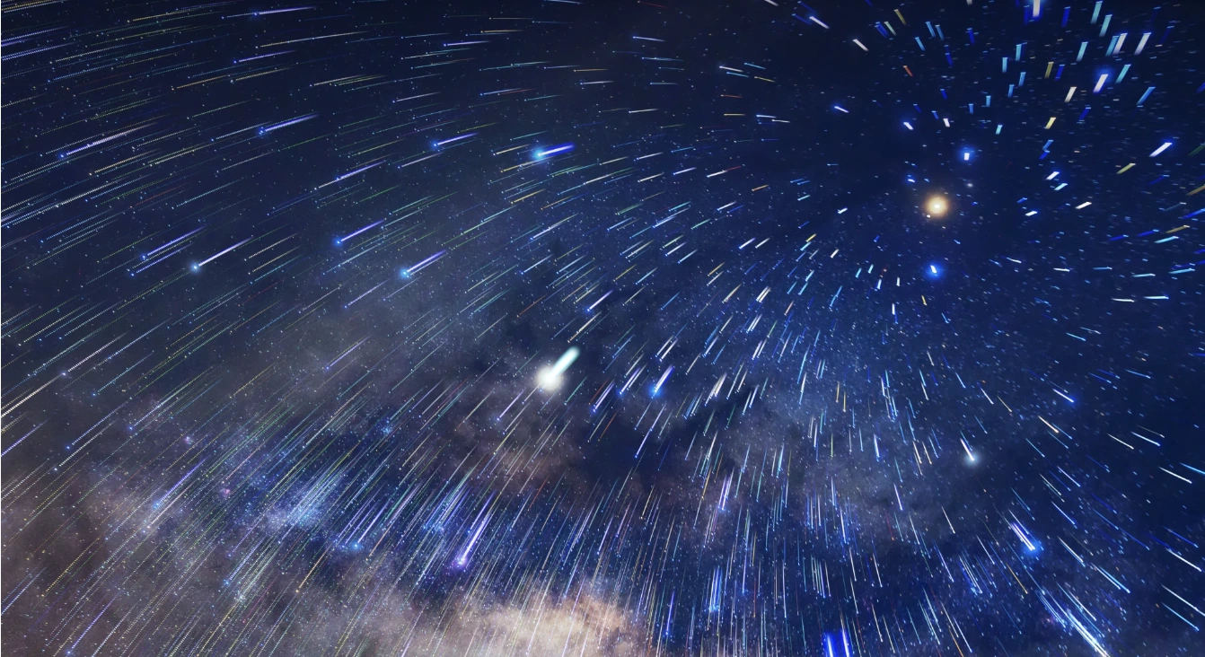 Esta noche, la misteriosa lluvia de meteoritos que durará entre 2024 y 2025 alcanzará un máximo de 200 meteoros por hora.