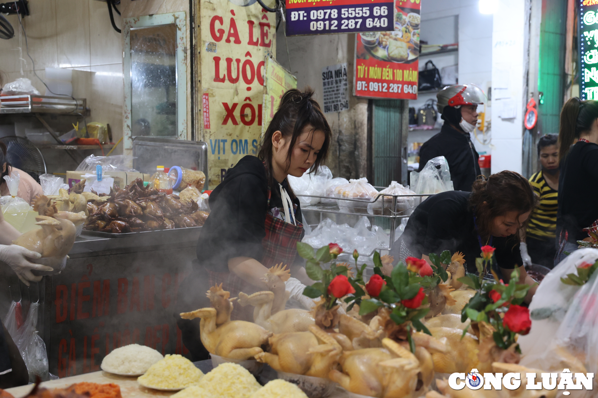 ga ngam hoa hong hut khach tai cho nha giau ha noi hinh 7