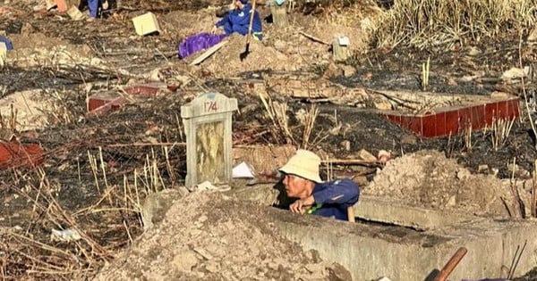 오늘 빈흥호아 묘지에서 1,836개의 무덤이 공식적으로 발굴되었습니다.