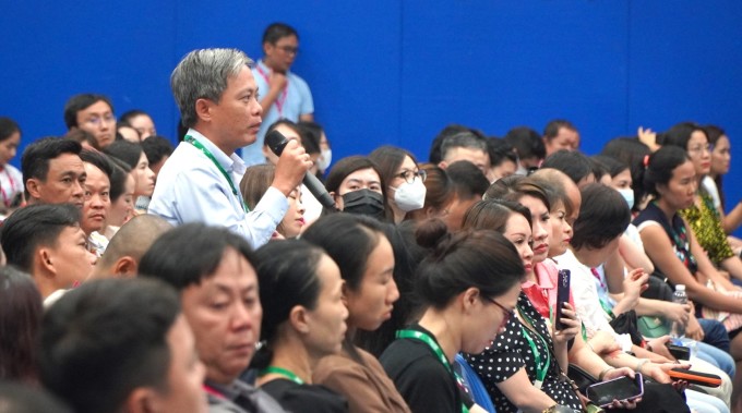 Réunion des parents de l'American International School Vietnam (AIS) en octobre 2023. Photo : Le Nguyen