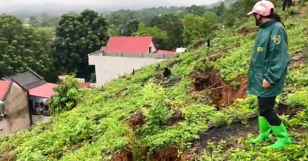 Lung Dac Hill has cracks, Thanh Hoa declares emergency situation