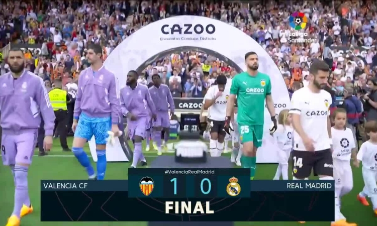 Valence 1-0 Real Madrid