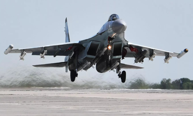 Su-35 fighter jets in action in Ukraine in June 2022. Photo: RIA Novosti