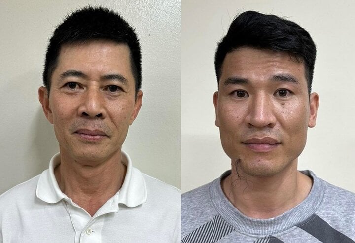 Acusados ​​Nguyen Duy Hung y Tran Anh Quang.