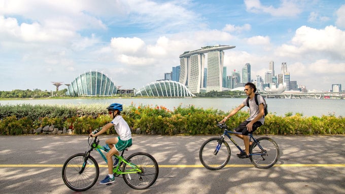 Erleben Sie Radfahren in Singapur. Foto: STB