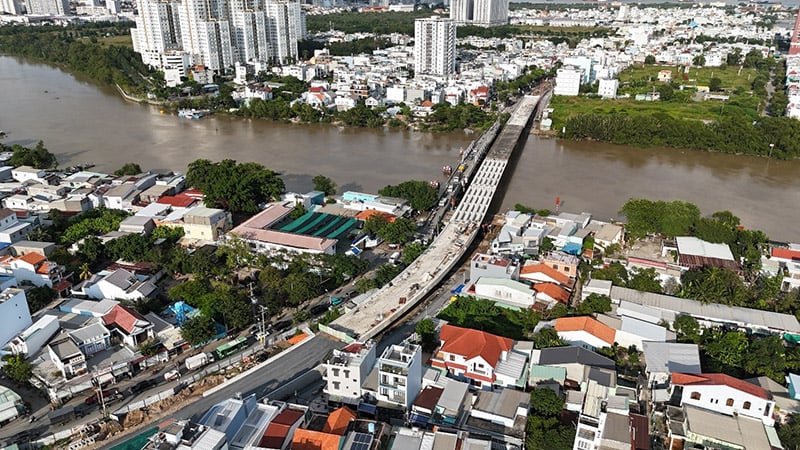 Liderando la carrera de la infraestructura, el sector inmobiliario en el sur de la ciudad de Ho Chi Minh continúa subiendo en el ranking