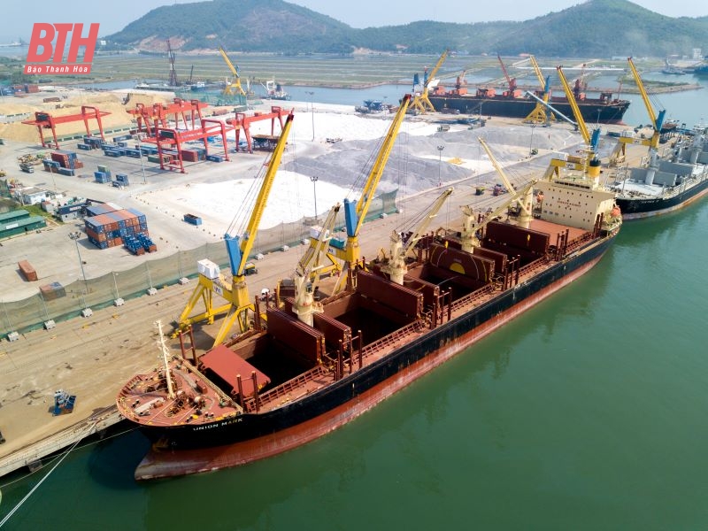 Bustling cargo through Nghi Son Port