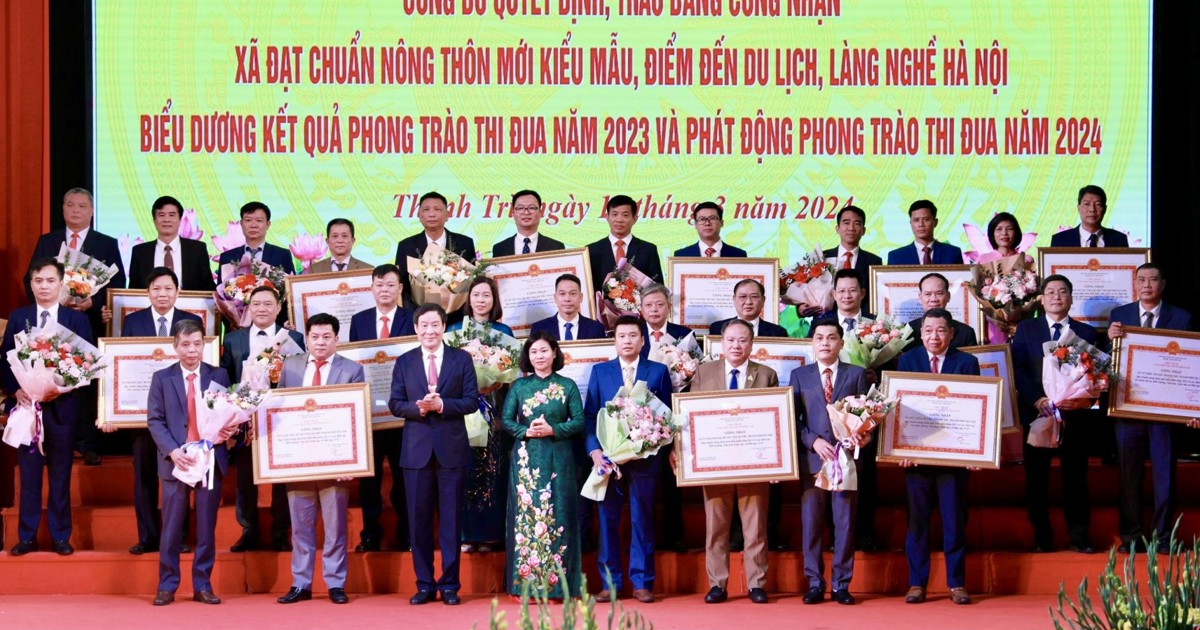 15/15 xã của huyện Thanh Trì đạt chuẩn nông thôn mới kiểu mẫu