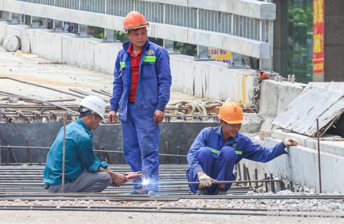 ngắm cầu vượt chữ c đầu tiên ở hà nội từ trên cao