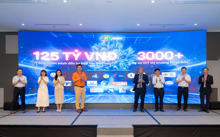 FPT Software acaba de anunciar una inversión de 125 mil millones de VND para formar ingenieros de TIC para el mercado japonés. (Foto tomada en un evento en la ciudad de Ho Chi Minh)