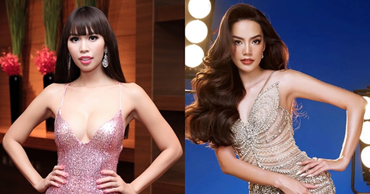 La supermodelo Ha Anh y la señorita Hoang Phuong acompañan a Miss Estudiante Vietnam 2024