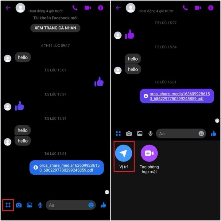 The simplest way to share location on Messenger - 2