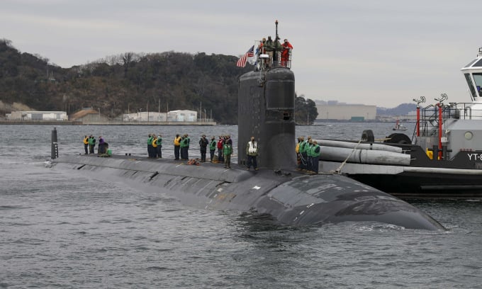 El submarino USS Missouri atracó en Yokosuka, Japón, en 2022. Foto: Marina de EE. UU.