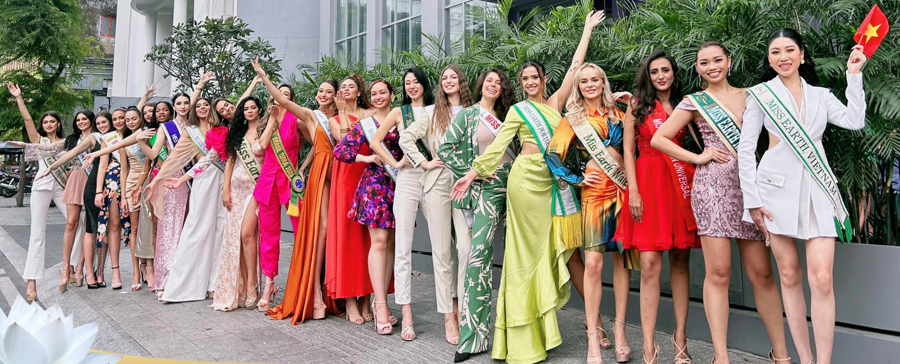 Nhan sắc xinh đẹp của dàn thí sinh Miss Earth 2023 khi "đọ sắc", Hoa hậu Lan Anh bị "lép vế"?  - Ảnh 1.