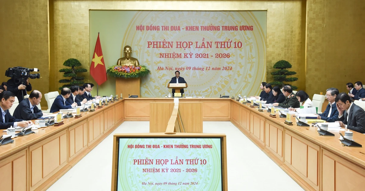 [Ảnh] Thủ tướng Phạm Minh Chính chủ trì Phiên họp lần thứ 10 Hội đồng Thi đua-Khen thưởng Trung ương