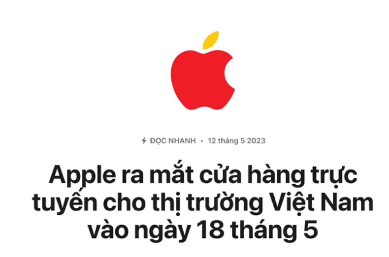 Apple s'apprête à lancer sa première boutique en ligne sur le marché vietnamien photo 1