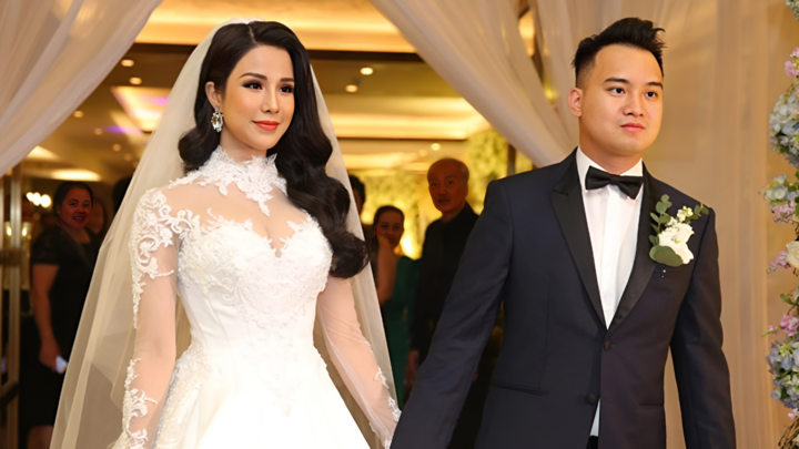 Diep Lam Anh and her ex-husband Nghiem Duc.